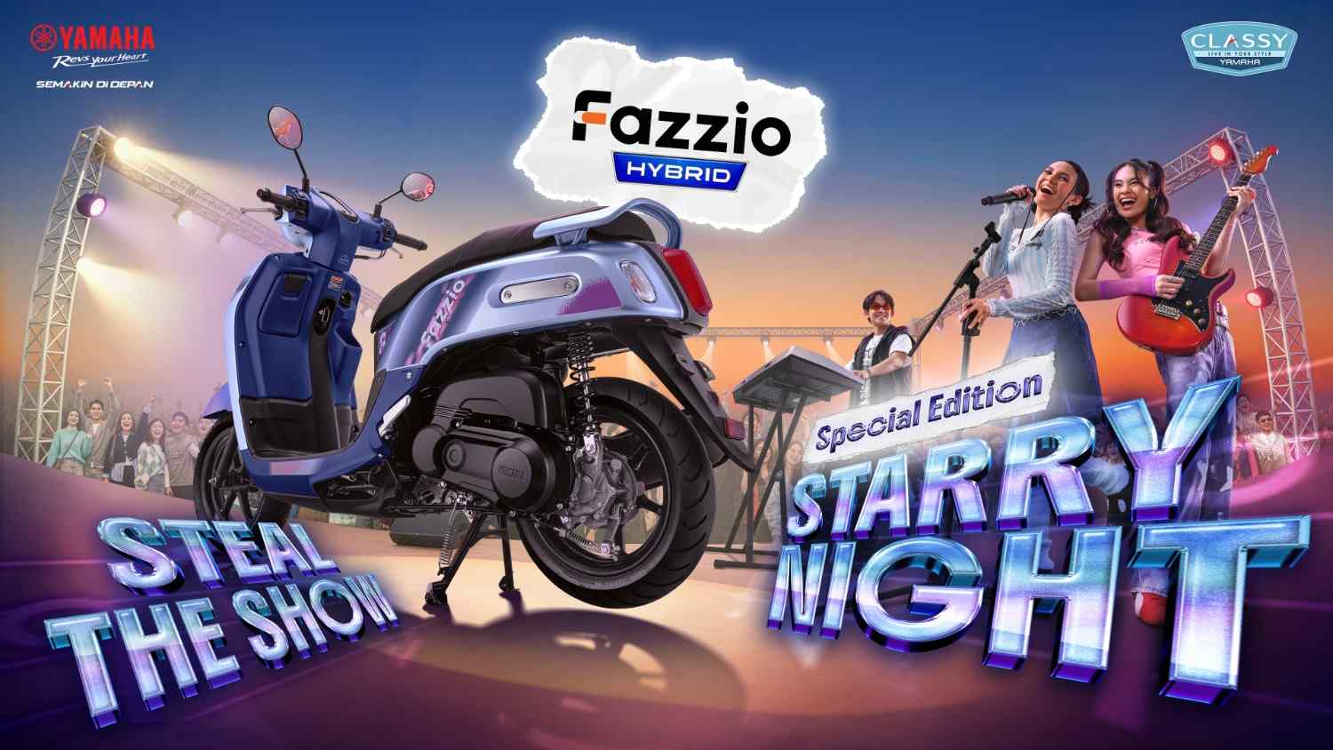 Fazzio Hybrid Starry Night Hadir dengan Tampilan Retro Modern Futuristik